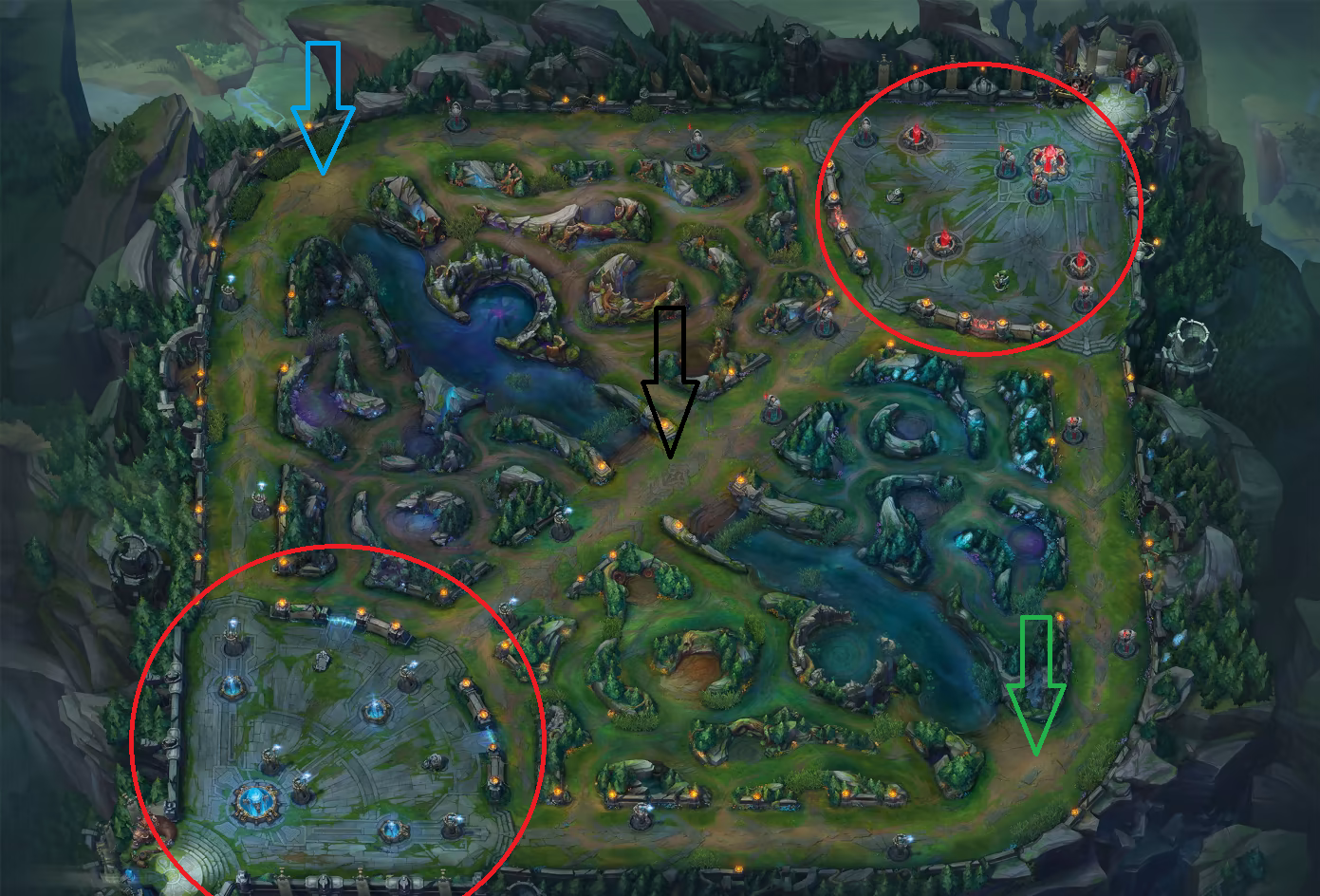 mapa ligi legend
